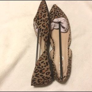 Leopard print flats